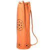 OMSutra Chakra Rivet Yoga Mat Bag in cotton twill with grommet and rivet detail