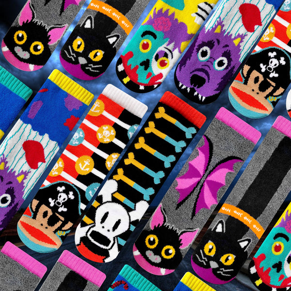 MONSTER MASH! Halloween Socks Party Pack (12, 24, or 48 Pairs)