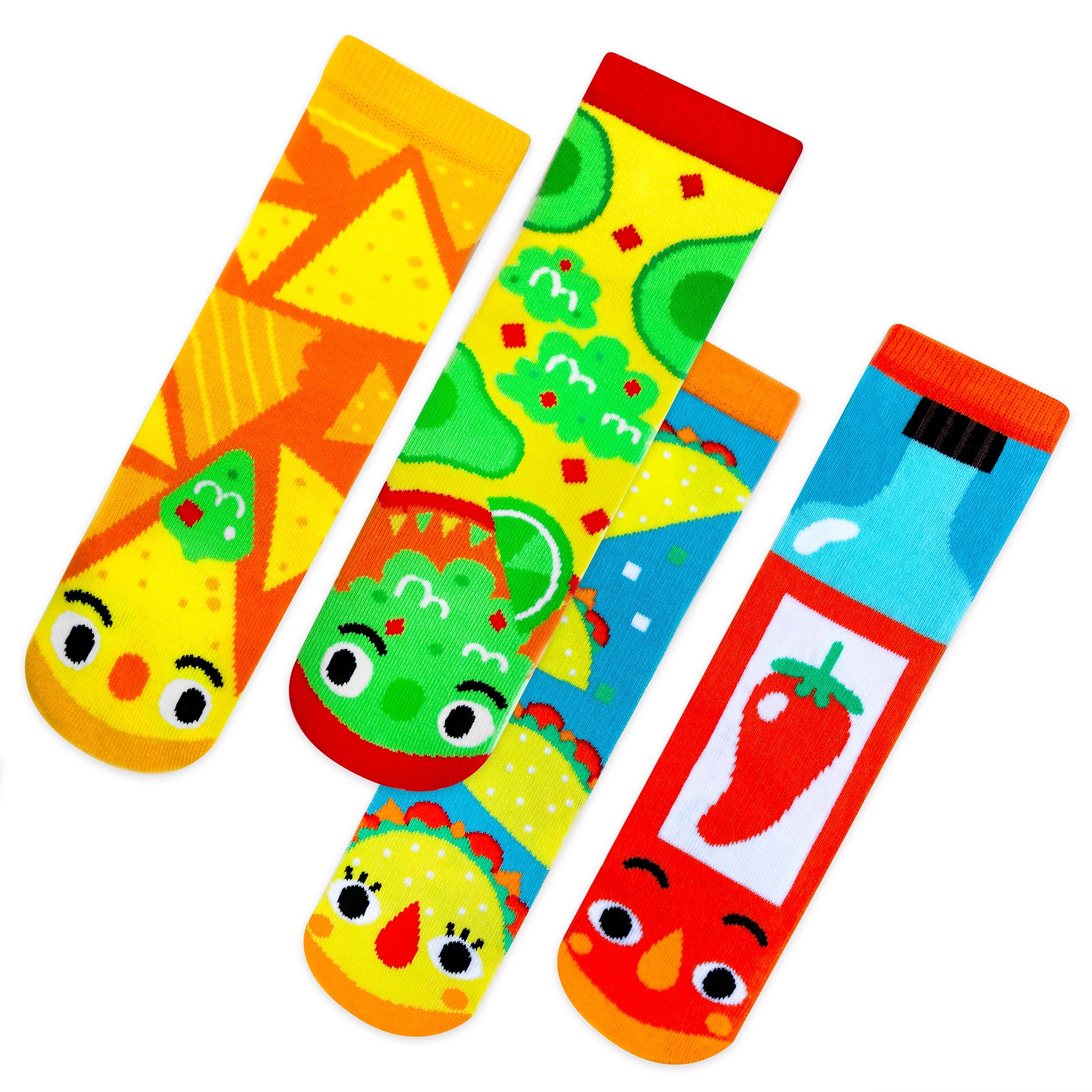 IT'S A FIESTA! Spicy Food Socks Party Pack (12, 24, or 48 Pairs)