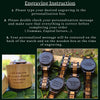 Personalized Texas Wooden Watch – Custom Engraved Natural Wood Timepiece