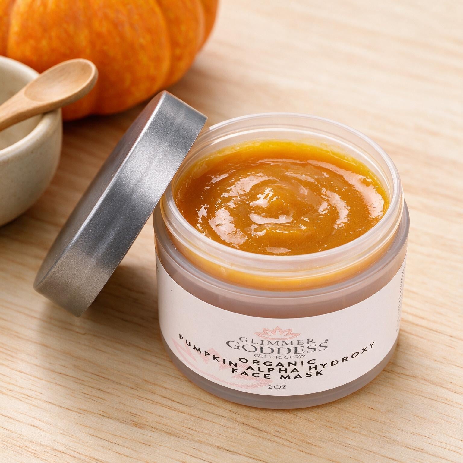 Organic Pumpkin AHA Face Mask – Exfoliating Treatment for Brighter, Smoother Skin