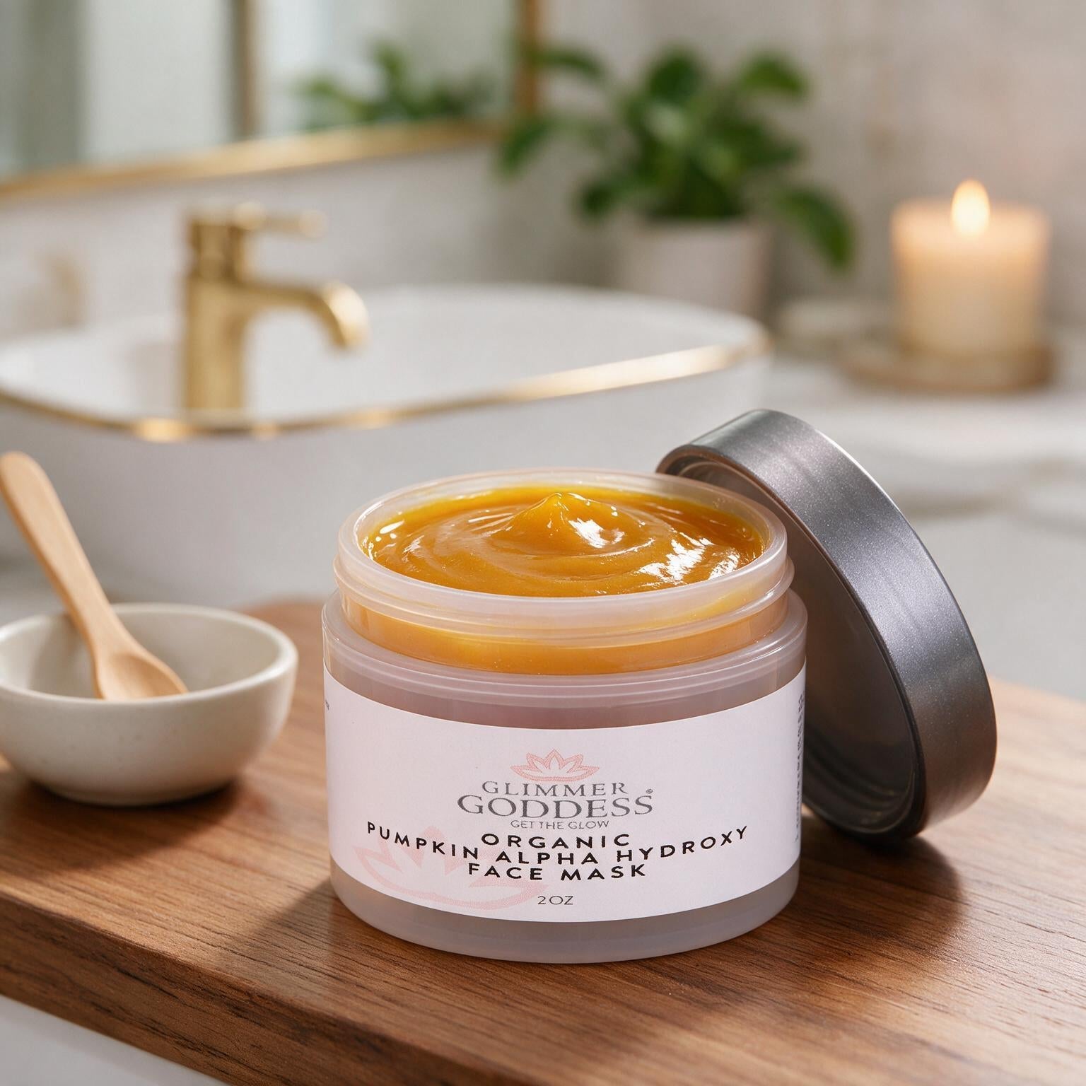 Organic Pumpkin AHA Face Mask – Exfoliating Treatment for Brighter, Smoother Skin