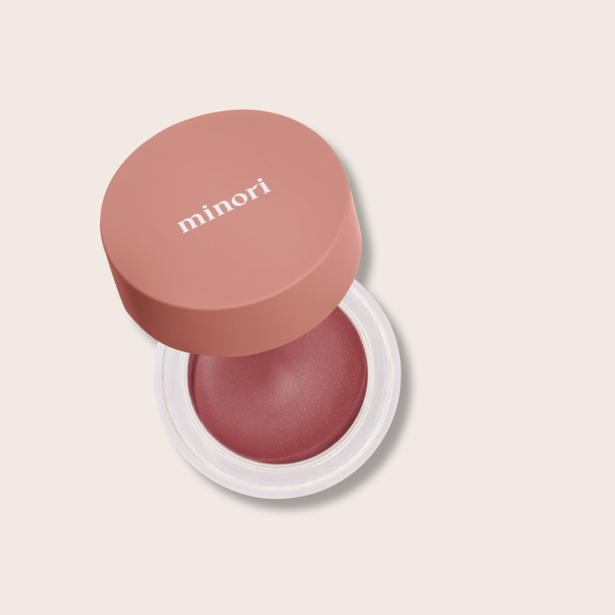 Minori Beauty Orchid Cream Blush swatch – soft pink natural flush of colour on skin