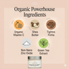 Certified organic ingredients in Glimmer Goddess Vitamin C Face Cream SPF 30 – sea buckthorn, pomegranate, vitamin C