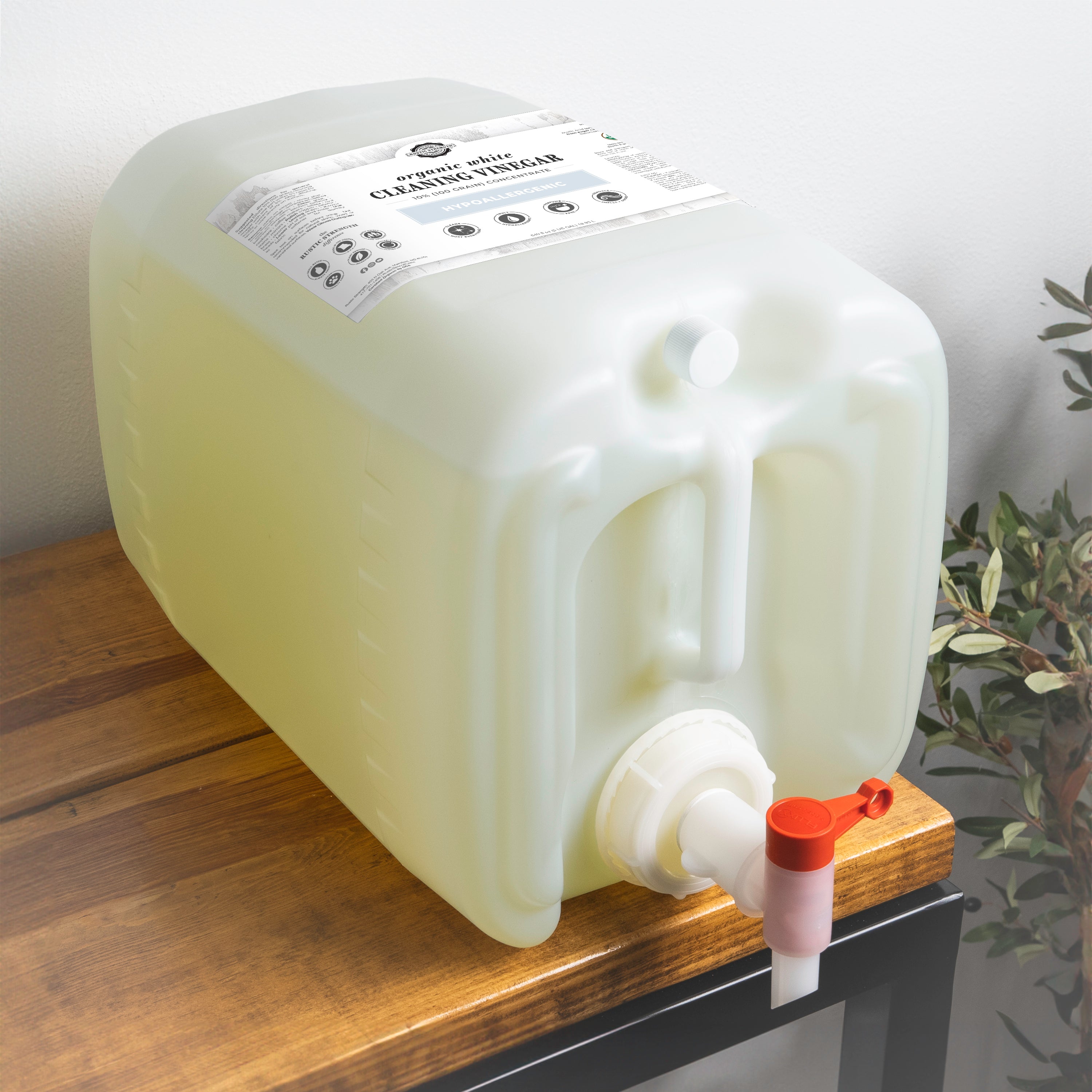 Organic White Cleaning Vinegar Concentrate (100 Grain) - Multi-Purpose & Toxin-Free