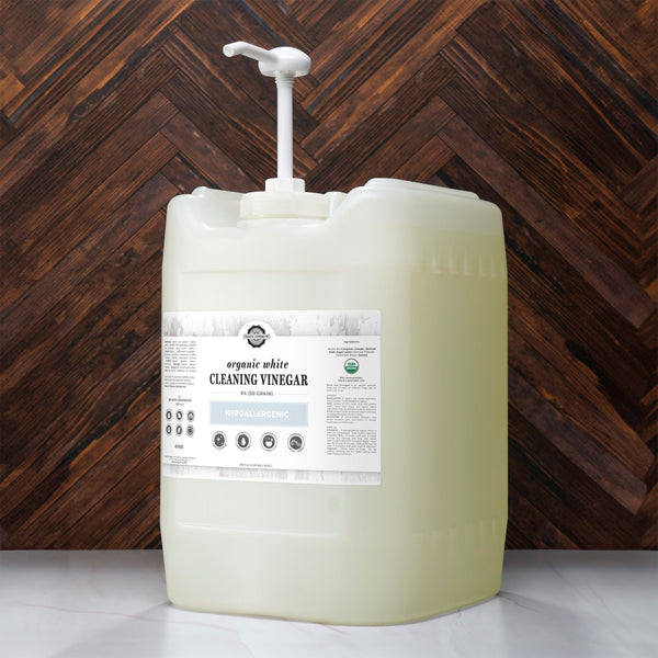 Organic White Cleaning Vinegar 5% (50 Grain) | Certified Organic & Non-GMO