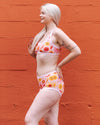 Close-up detail of Luna y Sol celestial print on Thunderpants Original women's underwear