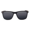 Side profile of Joycoast Wayfinder Ebony wooden sunglasses highlighting lightweight frame construction