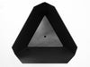 Black geometric wall light fixture with 'Stahl' branding on a white background