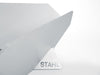 Stahl brand logo on a geometric white background