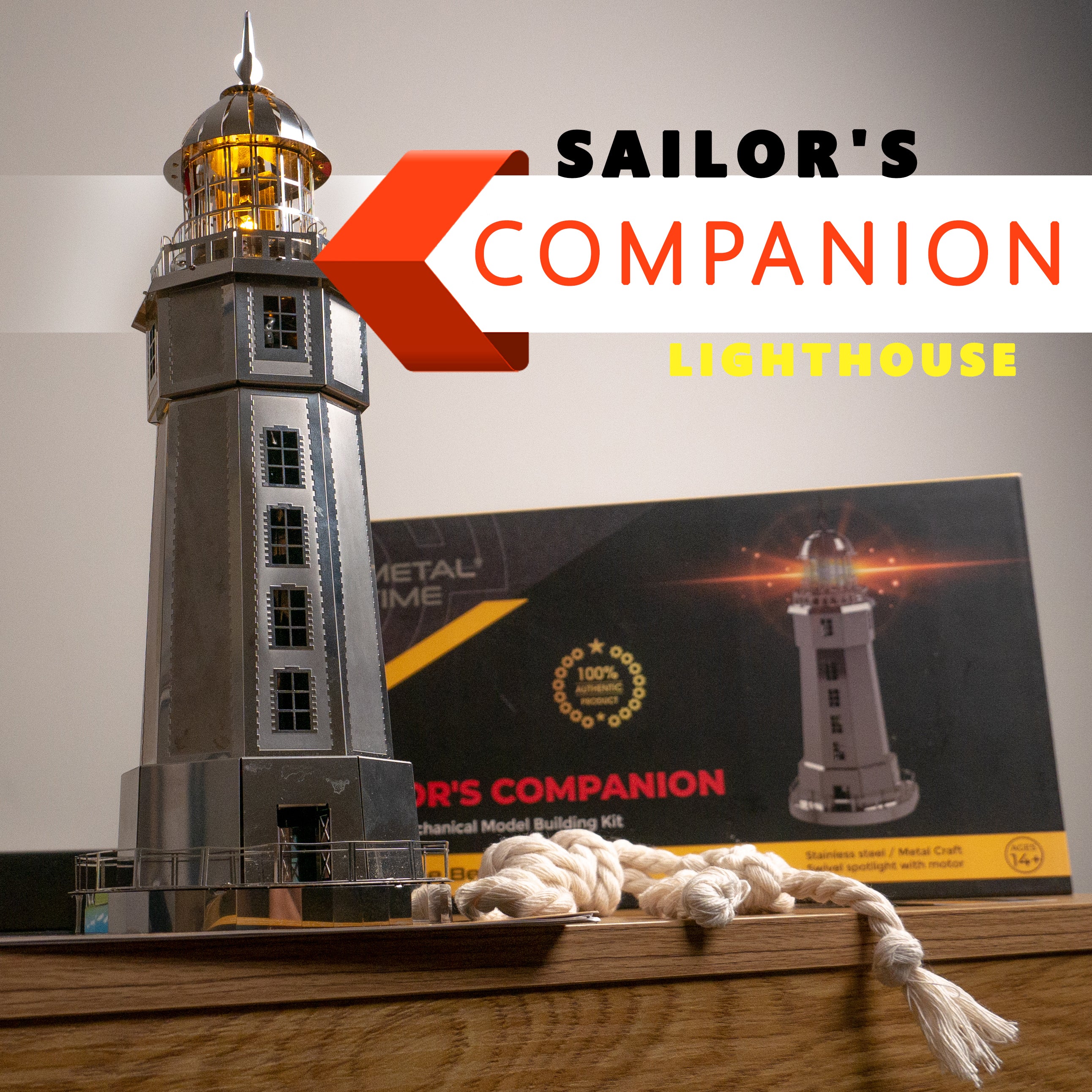 Sailor's Companion Lighthouse La Jument model detail shot
