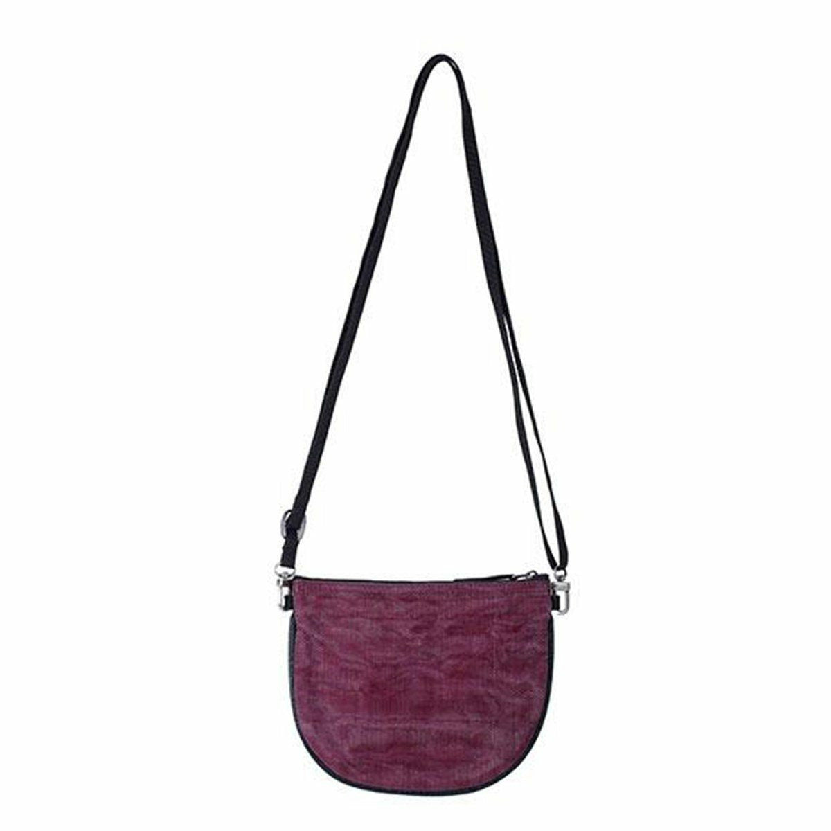 Marlee lightweight crossbody bag by Smateria in neutral colour, front view