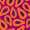 Papaya print design featured on the Meli Wraps Papaya Gift Set packaging