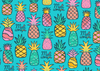 Beeswax Wrap Bulk Roll - Pineapple Print, Organic Cotton