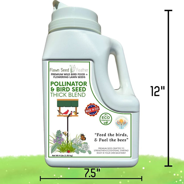 Pollinator & Wild Bird Seed Thick Bee Lawn Blend