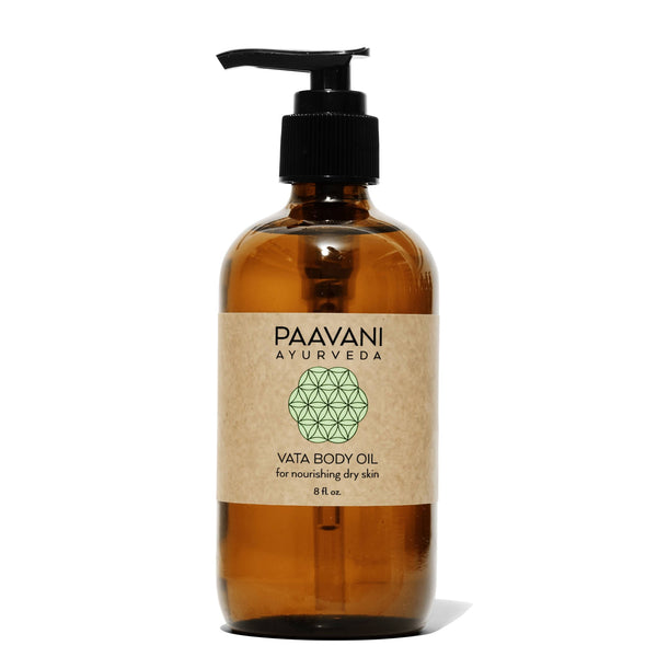 Vata Body Oil – Ayurvedic Abhyanga Oil for Dry Skin | Paavani