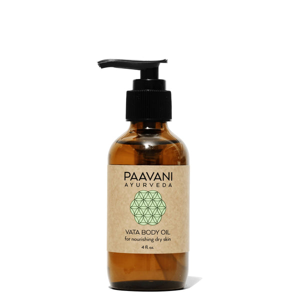 Vata Body Oil – Ayurvedic Abhyanga Oil for Dry Skin | Paavani