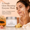 Glimmer Goddess organic fruit enzyme face mask with papaya and pineapple ingredients displayed
