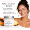 Customer testimonial for Glimmer Goddess Organic Papaya Pineapple Enzyme Face Mask – 5-star review