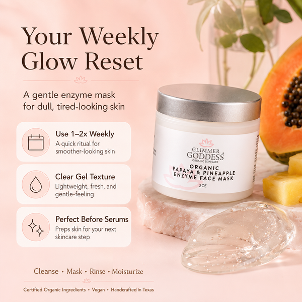 Organic Papaya & Pineapple Enzyme Face Mask – Gentle Exfoliating Treatment