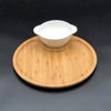 Bamboo And Fine Porcelain Set For Single Serve Soup Or Cereal Or Your Favorite Dessert