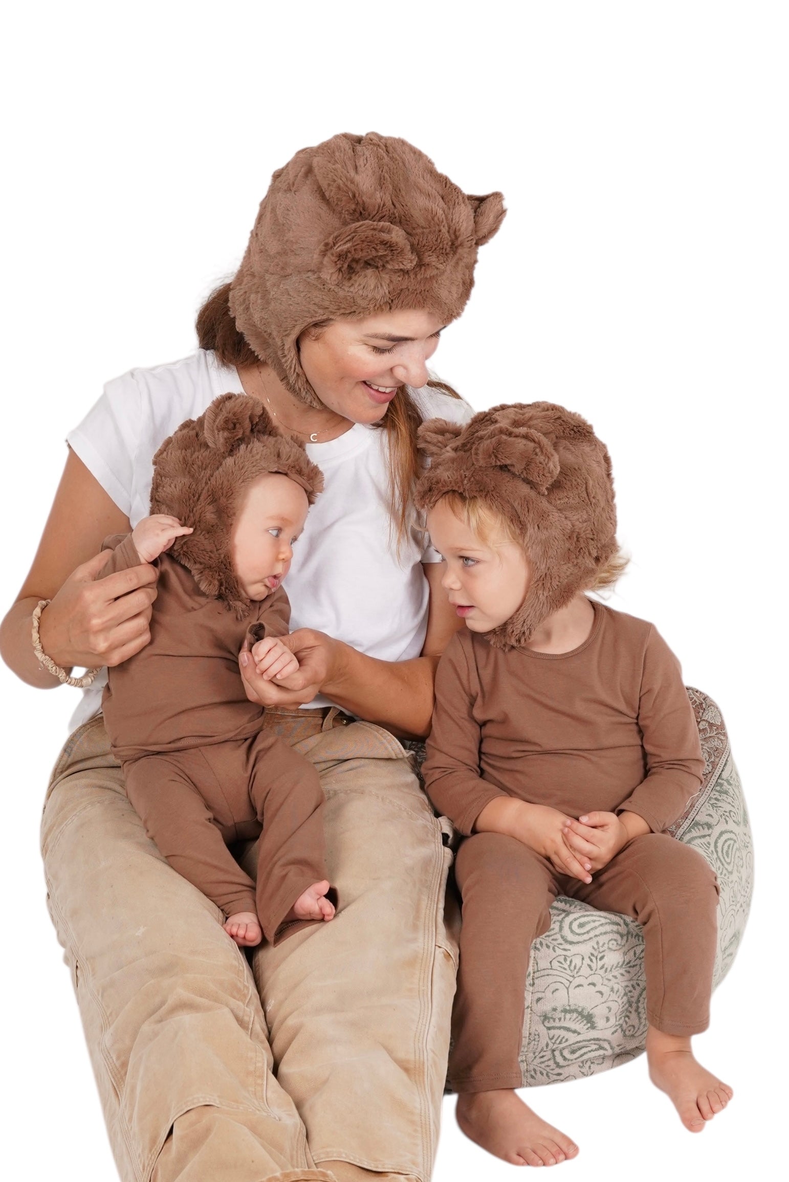 Baby Bear Halloween Costume – Soft Cotton Brown Bear Hat & Tail