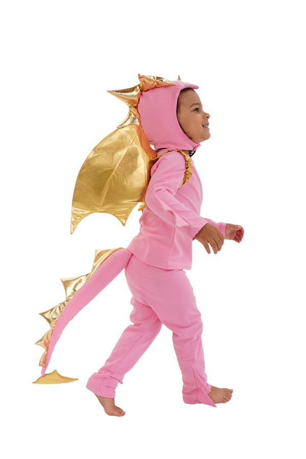 Pink Sky Dragon Pajama Costume for Kids