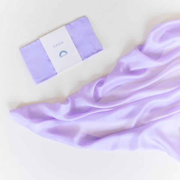 Sarah's Silks Lavender Playsilk – 100% Pure Silk Open-Ended Toy