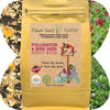 Flawn Seed Feather bird seed package with natural elements and text.