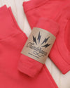 Close-up detail of Thunderpants Pomegranate Punch Original underwear showing fabric texture and colour