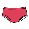 Thunderpants Women's Hipster Underwear in Pomegranate Punch dusty coral-pink, front view
