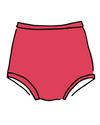 Thunderpants Sky Rise underwear in Pomegranate Punch dusty coral-pink, front product view
