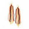 Beaded Fringe Earrings – Fair Trade Glass Bead Boho Drop Earrings
