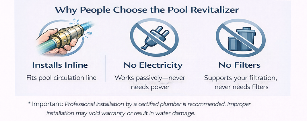 Reasons to choose the Natural Action Pool Revitalizer for a natural swimming experience