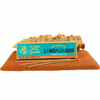 Pack of sandalwood incense sticks with packaging on a white background