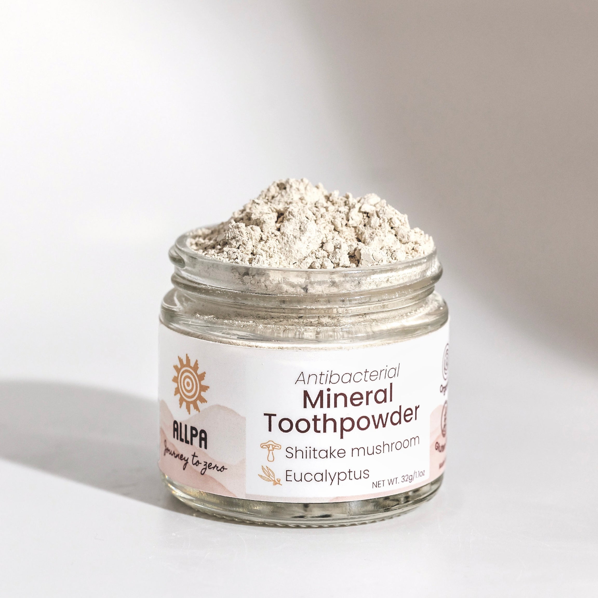 🦷 Antibacterial Mineral Toothpowder – Shiitake Mushroom & Eucalyptus