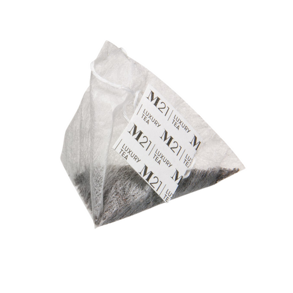 M21 tea bag on a white background