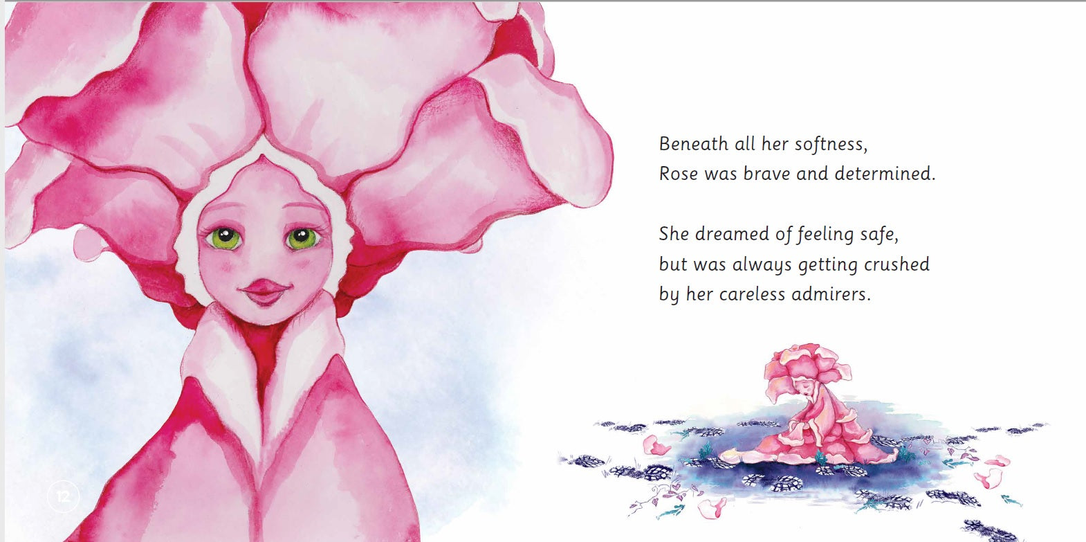 Reflective activity pages inside The Great Love of Rose and Thorn children's book