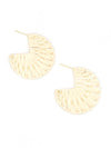 Fair Anita natural raffia hoop earrings – eco-friendly woven statement hoops