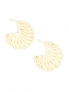 Fair Anita raffia hoop earrings – handcrafted nickel-free woven hoops