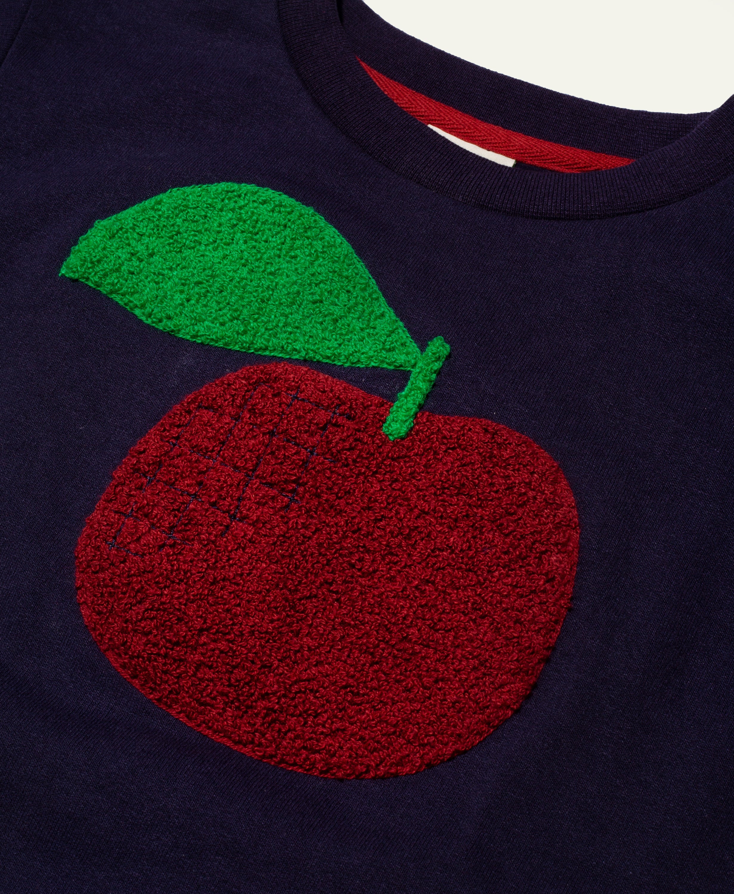 Recycled Cotton Red Apple Kid Sweatshirt