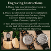 Engraving instructions for watches with examples on a dark green background