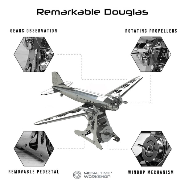 Douglas DC-3 Mechanical Model Kit - Metal Time Workshop