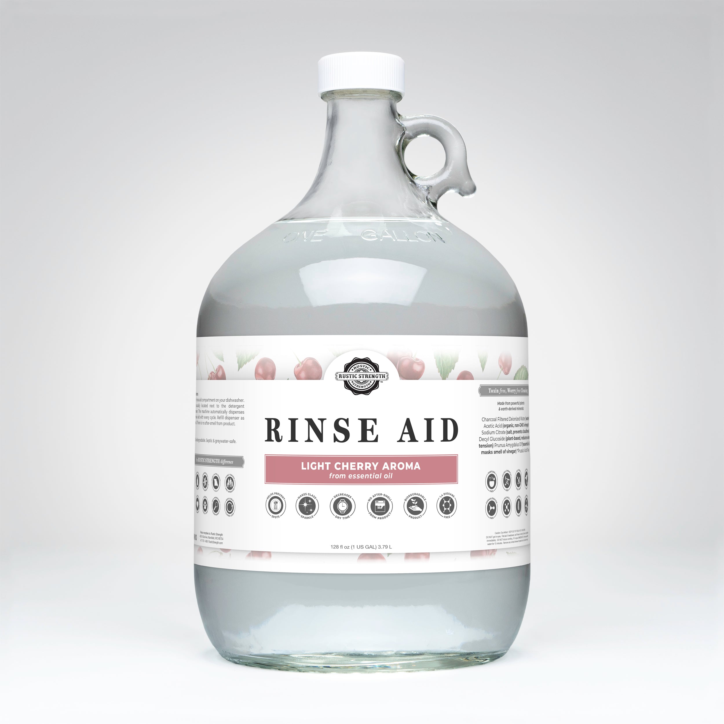 Natural Rinse Aid for Dishwashers – Light Cherry | Rustic Strength