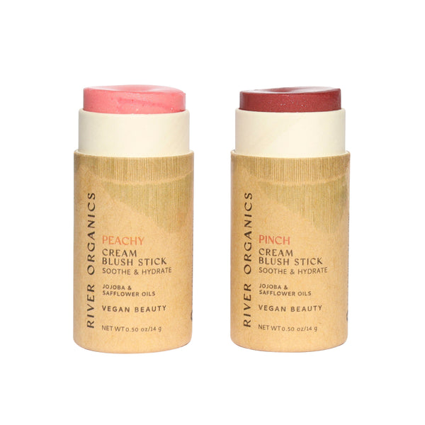 Creamy Vegan Blush Stick Set of 2 – Mix & Match Shades | River Organics