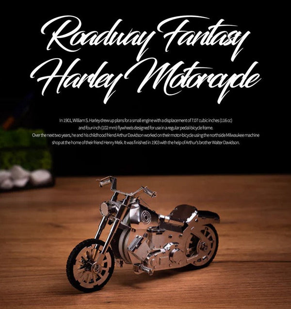 Roadway Fantasy Harley Motorcycle Mechanical Model Kit