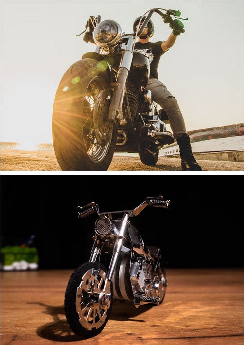 Roadway Fantasy Harley Motorcycle Mechanical Model Kit