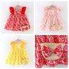 Fly Sleeve Floral  Dress W Bag