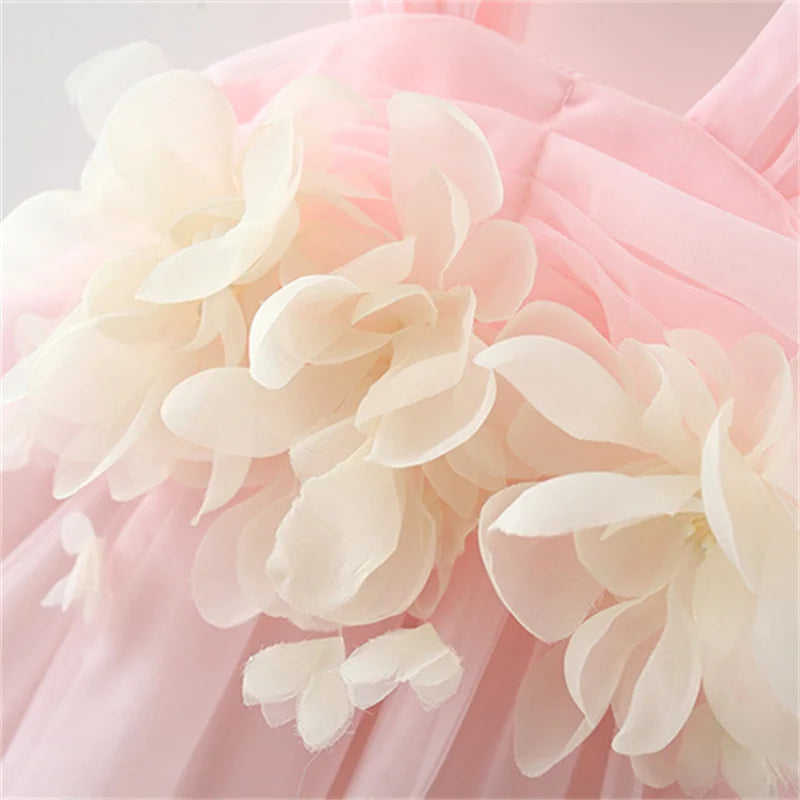 Garden Party Dress detail showing organic cotton fabric