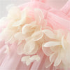 Garden Party Dress detail showing organic cotton fabric